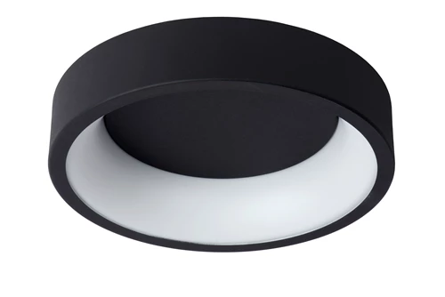 Lucide TALOWE LED - Plafonnier - Ø 30 cm - LED Dim. - 1x20W 3000K - Noir - éteint
